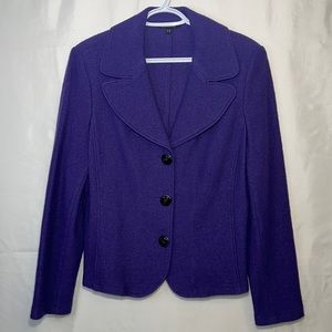 Seda Fashion by Cathrine Hepfer Purple Jacket Size Medium